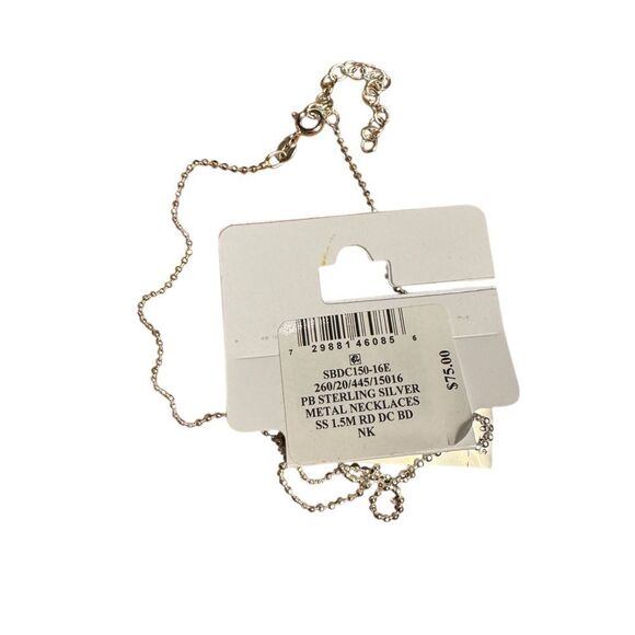 Giani Bernini Sterling Silver bead link chain 16”Necklace - Picture 5 of 6